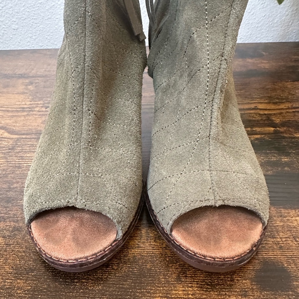Toms Green Majorca Peep Toe Bootie - Picture 9 of 12